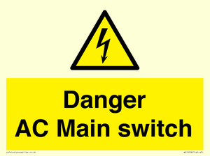 Danger AC Main switch 